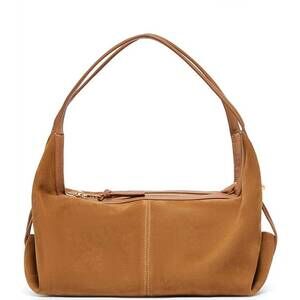 NEW DOLCE VITA women's billy suede slouchy hobo bag in cognac